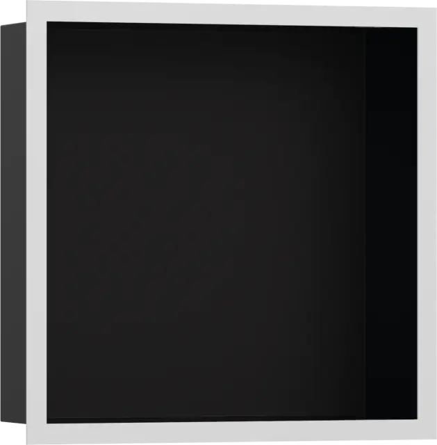 Hansgrohe XtraStoris Полка-короб встраиваемая 30х10х30h см, цвет: черный/белый 56098700