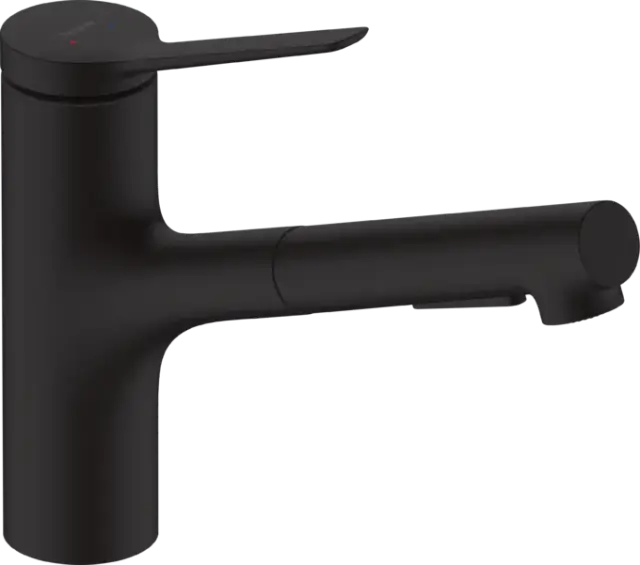 Hansgrohe Zesis Смеситель для кухни с выдвижным изливом, цвет: черный 74803670