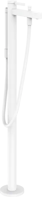 Hansgrohe Finoris Смеситель для ванны с душем напольный, отдельностоящий, цвет: белый 76445700