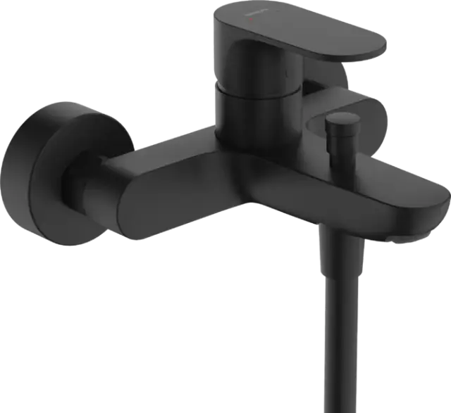 Hansgrohe Rebris S Смеситель для ванны 2 режима расхода воды, излив 17,3 см, цвет: матовый черный 72443670