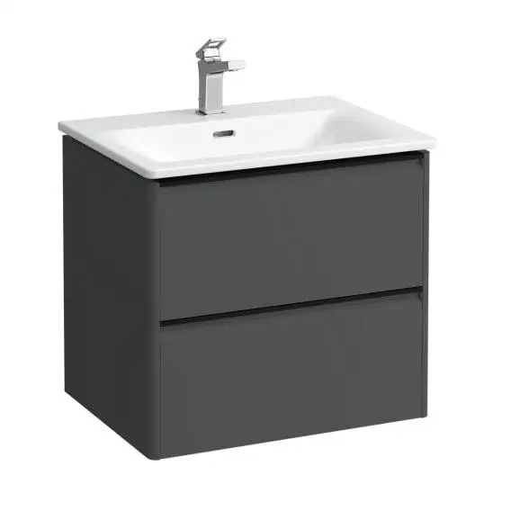 Laufen Palace Тумба с раковиной, 2 ящика 60х45х54h см, цвет: серый 8.6170.2.266.104.1