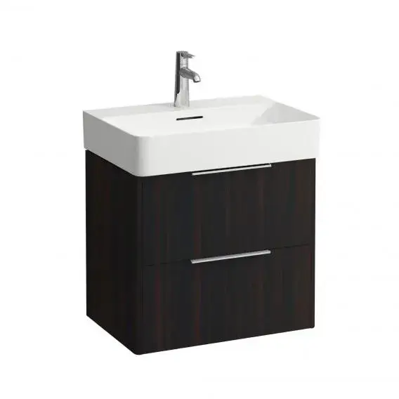 Laufen Base Тумба подвесная, 2 ящика 58х39х51h см, цвет: темный вяз 4.0225.2.110.263.1