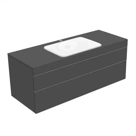 Keuco Edition 400 Тумба под раковину, подвесная 140x53,5x54,6h см, цвет: антрацит 31573 390100