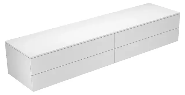 Keuco Edition 400 Тумба боковая подвесная 210x53,5x38,2h см, цвет: белый 31772 380000