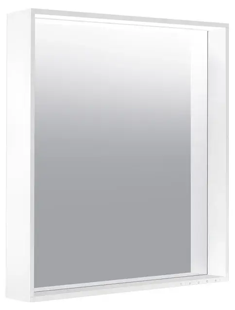 Keuco Plan Зеркало прямоугольное с подсветкой, подвесное 65x10,5x70h см, цвет: трюфель 33097 142000