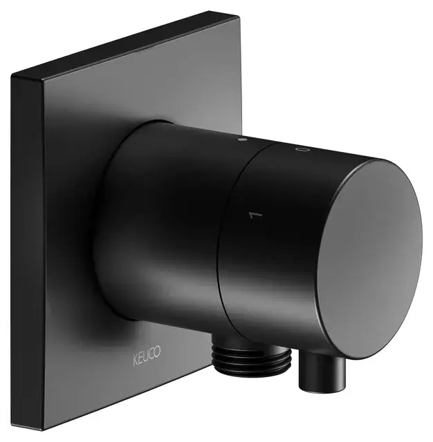 Keuco Ixmo Запорный вентиль с переключателем на 3 потреб. DN15, внешняя часть, цвет: черный матовый 59549 371102