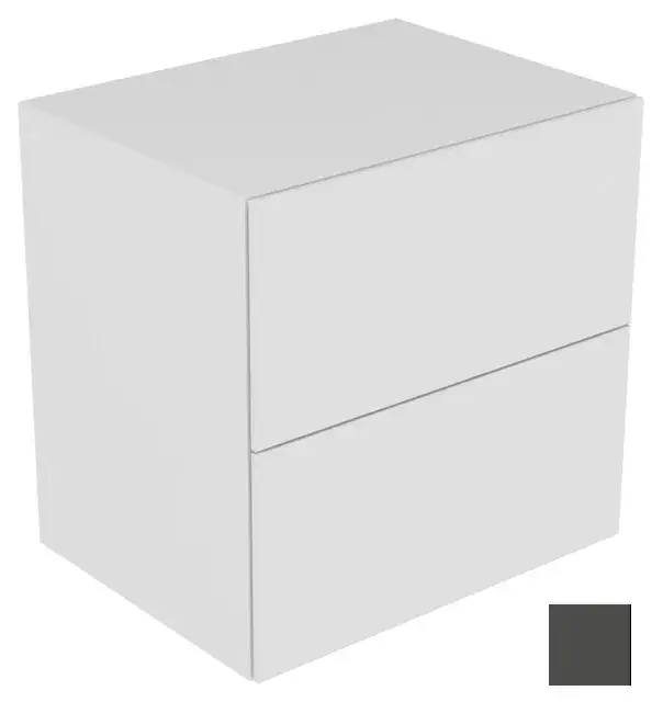 Keuco Edition 11 Тумбочка боковая, 2 ящика и внут. подсв. 70x53,5x70h см, цвет: антрацит 31323 390100