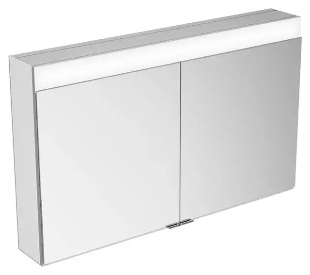 Keuco Edition 400 Зеркальный шкаф с подсеткой, настенный 106x16,7x65h см, цвет: серебро 21532 171301