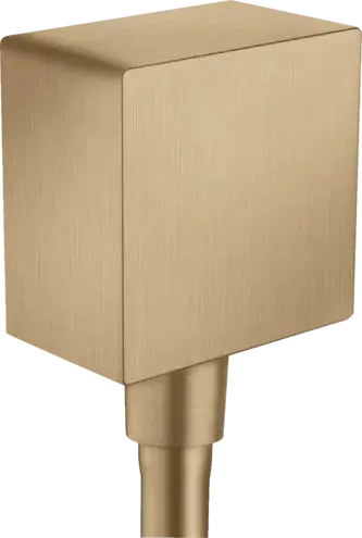 Axor Alpen Square Шланговое подключение, квадратное, цвет: шлифованная бронза 36732140