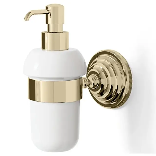 Devon&Devon Diamond Дозатор для жидкого мыла, керамическая колба, цвет: светлое золото WHD530OTBI