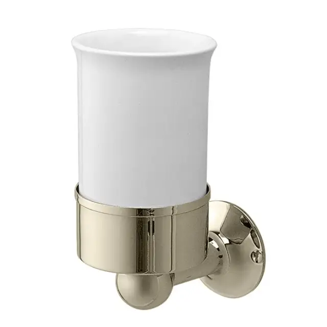 Devon&Devon New York Стакан подвесной, керамический, цвет: никель блестящий NY103NKS