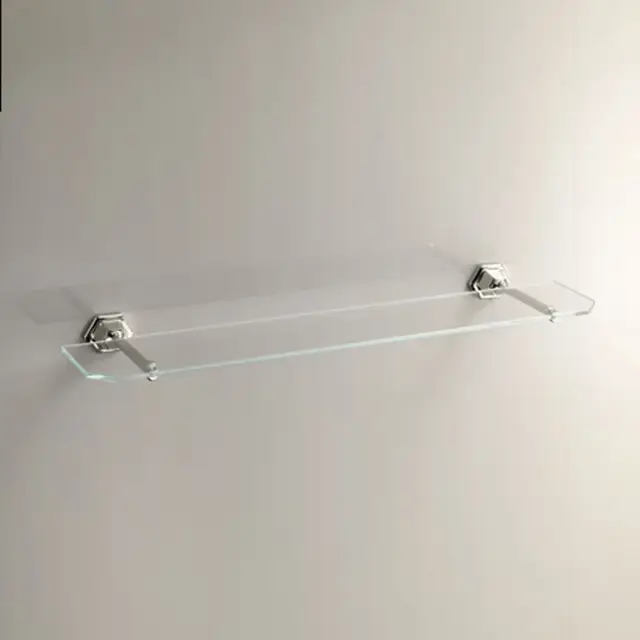 Devon&Devon Jubilee Полочка стеклянная, никель JB110NK