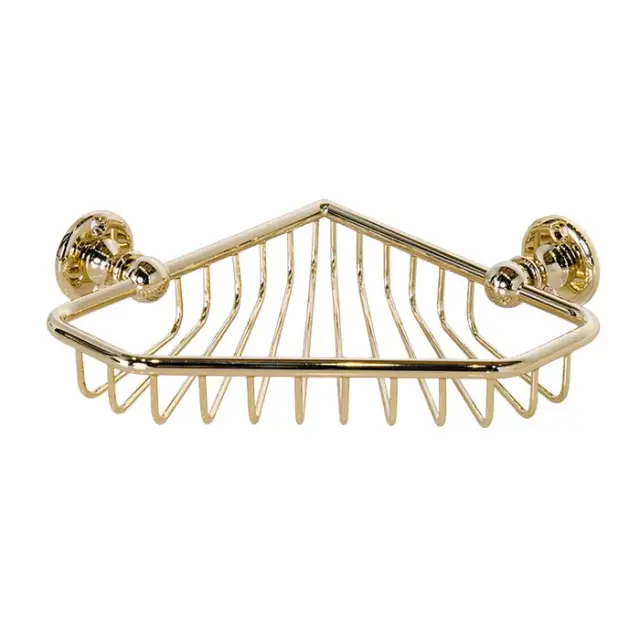 Devon&Devon First Class Мыльница угловая решетчатая, настенная, цвет золото светлое DD33066OT