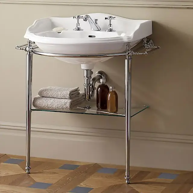 Devon&Devon Boston Консоль 81х88хh50 с полотенцедержателями, хром DEBOSTONCR