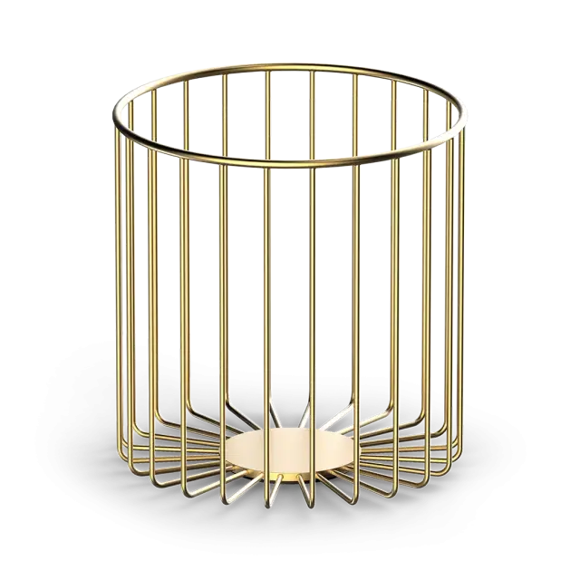 Decor Walther DW 220 Ведро для мусора, напольное, цвет: золото матовое 0859282