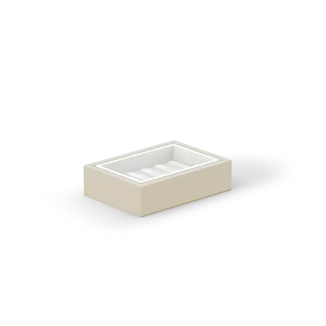 Decor Walther Brownie Мыльница с композитной чашей, настольная, цвет: бежевый 0937347