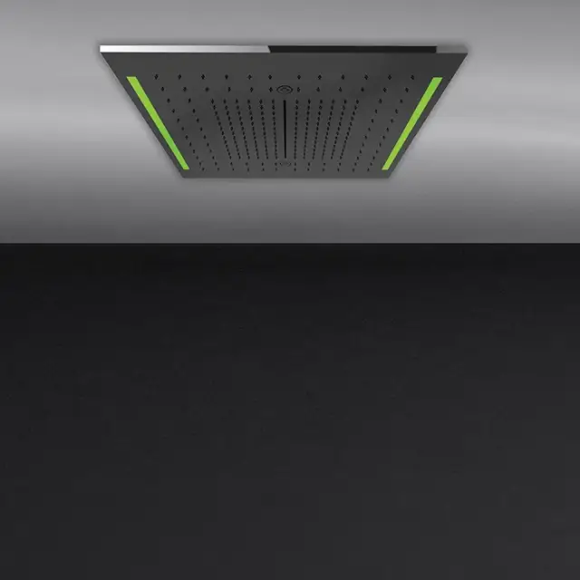 Gessi Colour Встраиваемая часть верхнего душа 50x50 см 3 вида струи,хромотерапия, цвет: mirror steel 57927#238