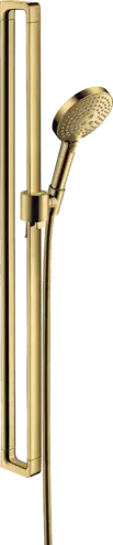 Axor Citterio E Душевой гарнитур: лейка 3 режима, штанга 101 см, шланг, цвет: полированное золото 36735990
