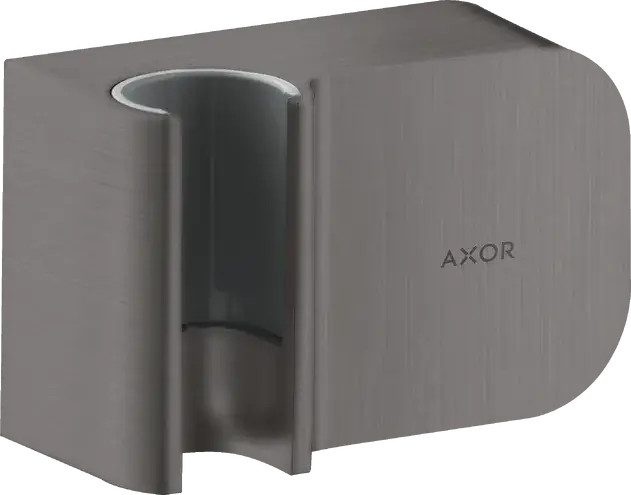 Axor One Porter Шланговое подключение с держателем, цвет: шлифованный черный хром 45723340