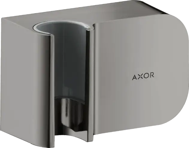 Axor One Porter Шланговое подключение с держателем, цвет: полированный черный хром 45723330