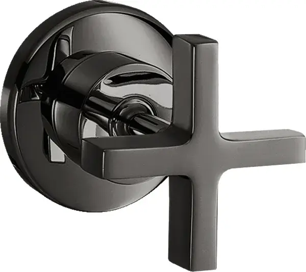 Axor Citterio Запорный вентиль с вентилем, внешняя часть, цвет: полированный черный хром 39965330