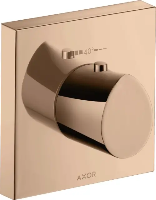 Axor Starck Organic Термостат для душа встраиваемый, HighFlow, цвет: полированное розовое золото 12712300