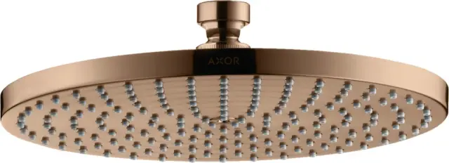 Axor Starck Верхний душ 24 см, 1 вид струи, цвет: полированное розовое золото 28494300
