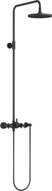DornBracht Tara Душевая стойка, 22х61,7хh116,7 см, верхний душ 22 см, цвет: черный 26633892-33