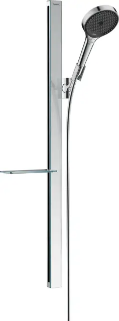 Hansgrohe Rainfinity Душевой гарнитур: лейка 3 режима EcoSmart,штанга 95 см,шланг 160 см, цвет: хром 27672000