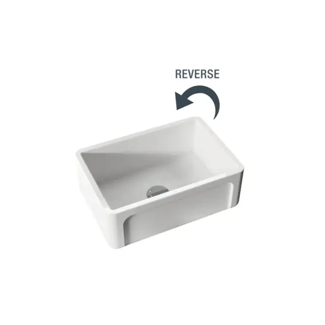 Kerasan Hannah Yorkshire Кухонная мойка керамическая 68,6x47 см, толщина 3 см, цвет: Bianco 542001