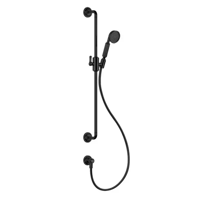 Gessi Venti20 Душевой гарнитур: ручной душ, штанга 86,5 см, шланг 150 см, цвет: matte black 65142#299