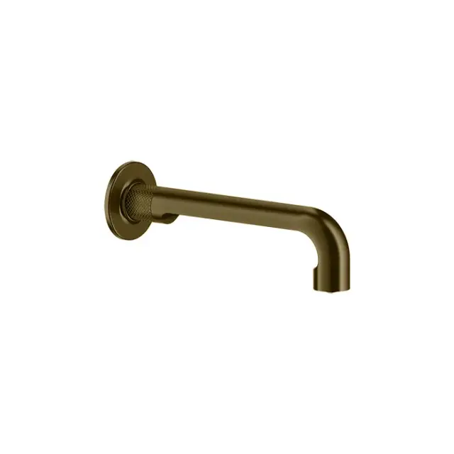 Gessi Inciso Излив настенный 21 см, цвет: brushed brass PVD 58100#727
