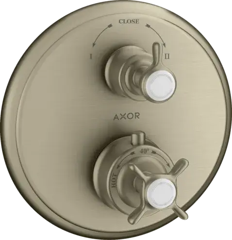 Axor Montreux Термостат для душа встраиваемый на 2 потребителя, цвет: шлифованный никель 16820820