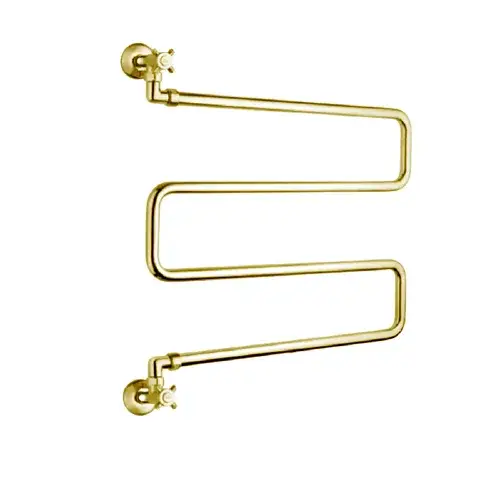 Margaroli Vento 400/SP Полотенцесушитель водяной для ГВС 60,8х66,5h (int 59) вертикальное, gold 400SPGO