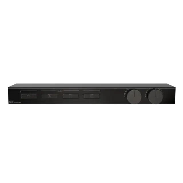 Gessi Hi-Fi Термостат для душа на 4 независимых потребителя, внешняя часть, цвет: black metal PVD 63026#706