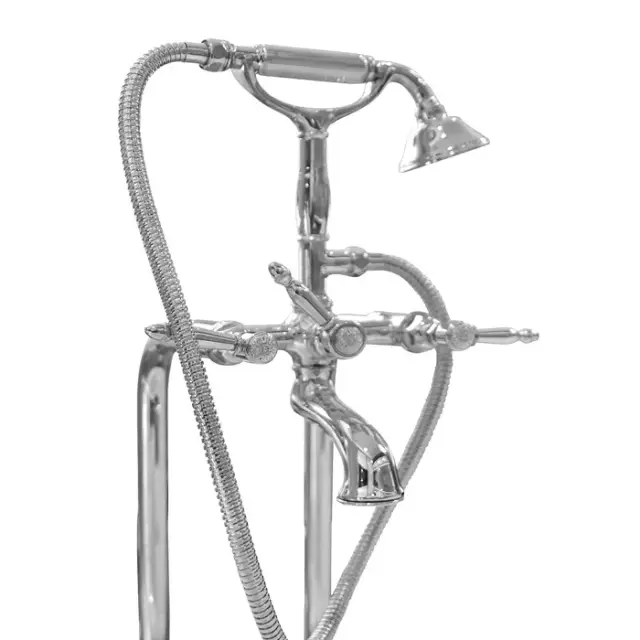 Nicolazzi Impero Смеситель для ванны с душем, на 2 отв., излив 15,5 см, цвет: хром 1201CR36L