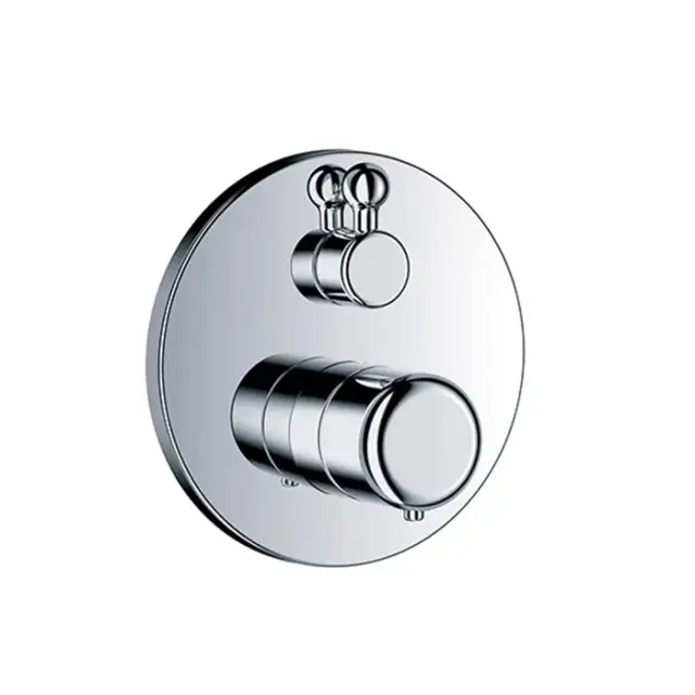 Jorger Muschel Термостат для душа скрытого монтажа с запорным вентилем, цвет: хром 611.40.360.000