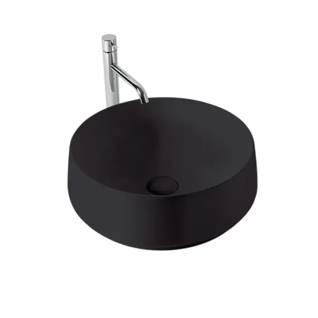 Kerasan F10 Раковина чаша d43x15,5h см, без перелива, цвет: Nero matt 460431