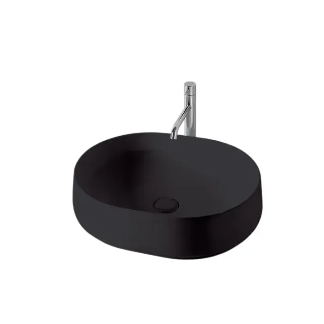 Kerasan F10 Раковина чаша 56x44x15,5h см, без перелива, цвет: Nero matt 460531