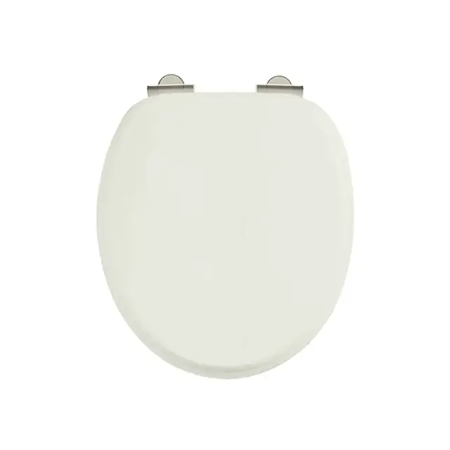 Burlington Classic Крышка-сиденье для унитаза, с микролифтом, крепление хром, цвет: песочный матовый S43