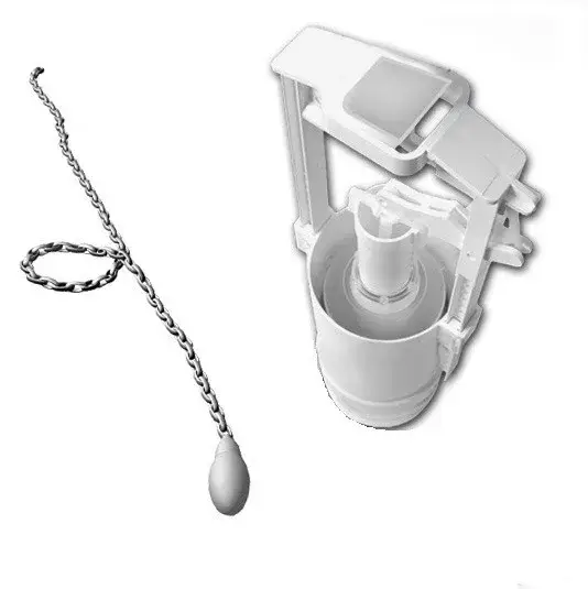 Kerasan Retro Механизм слива для высокого бачка, цвет: Cromo 754590