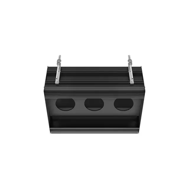 Gessi Binario Профиль линейный 67 cм, для 3 модулей, установка Easy-Fix, цвет: matte black 61125#299