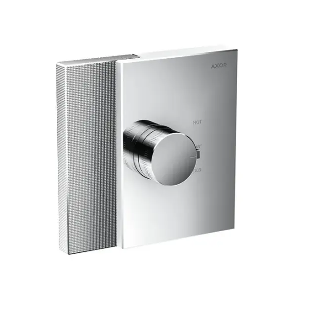 Axor Edge Термостат для душа встраиваемый HighFlow, алмазная огранка, внешняя часть, цвет: хром 46741000