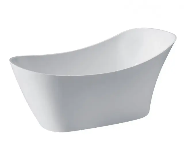 Kerasan Waldorf Ванна акриловая отдельностоящая 167x82 см, со сливом Clic-Clac, цвет: Bianco 743201