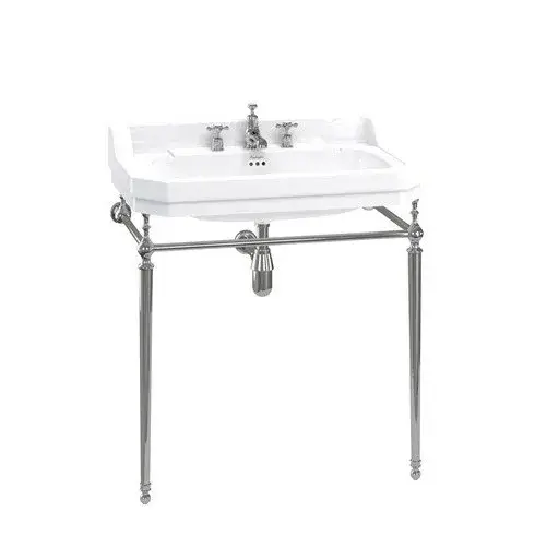 Burlington Edwardian Консоль под раковину B18 1TH, напольная 72х42,5х74,5h см, цвет: хром глянцевый T50 CHR