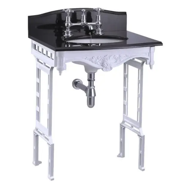 Burlington Georgian Консоль под раковину B14, напольная 60х52,8х78,5h см, цвет: белый матовый T43 WHI