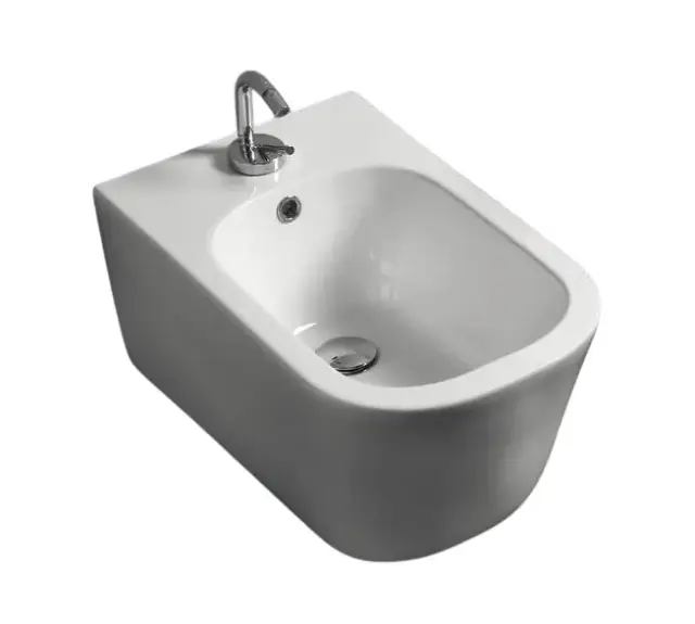 Kerasan Tribeca Биде подвесное 54x35 см, с 1 отвер. под смес., креплением и переливом, цвет: Bianco 512501