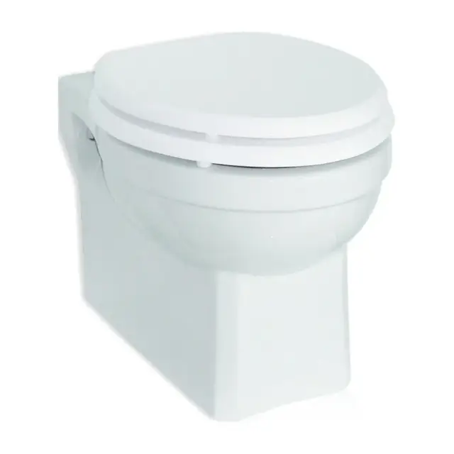 Burlington Classic Чаша для подвесного унитаза, воронка-водоворот 35,5х50 см, цвет: белый глянцевый P10