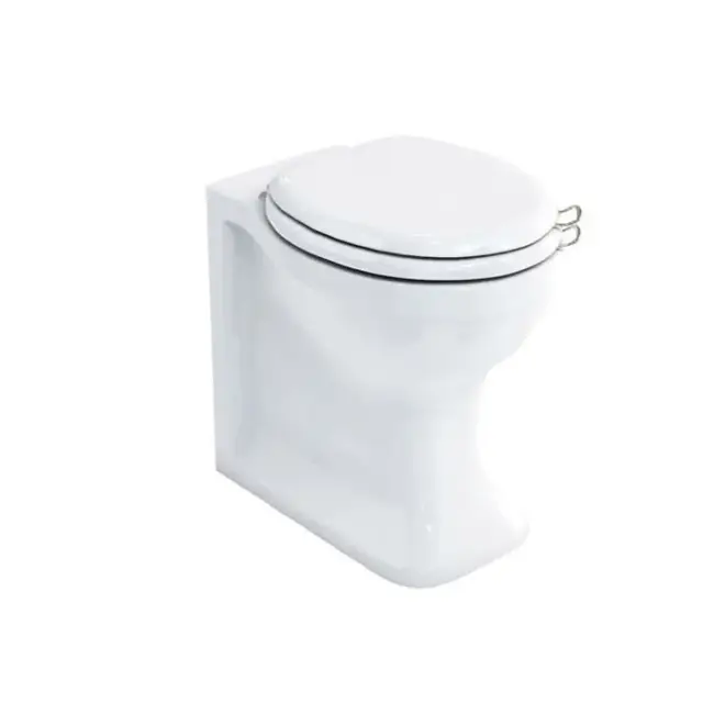 Burlington Arcade Чаша для пристенного унитаза, воронка-водоворот 36,5х52 см, цвет: белый глянцевый ARC6