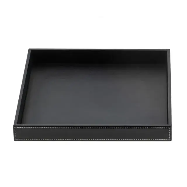 Decor Walther Brownie Tab Q Лоток универсальный 26x22 см, цвет черная кожа 0932560